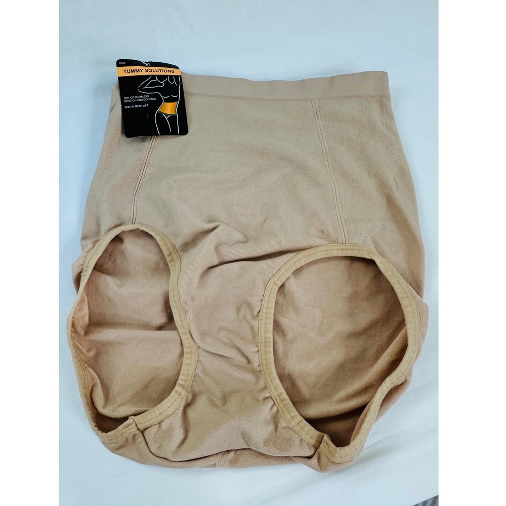HanesBrands Targeted Shaping System Tummy Solutions Briefs V245 Nude Medium NEW
